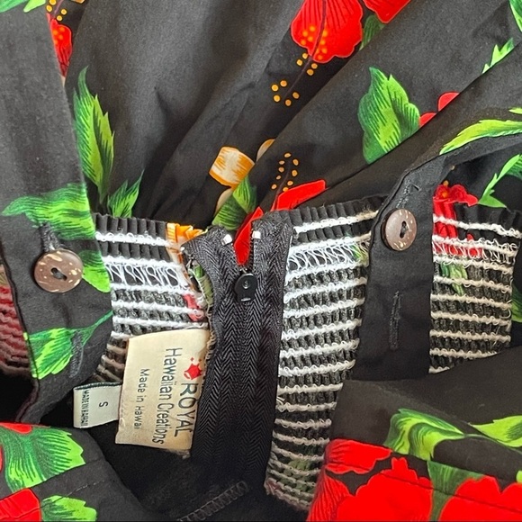 Royal Hawaiian Creations Fit and Flare Retro Floral Dress size Small - Picture 10 of 12